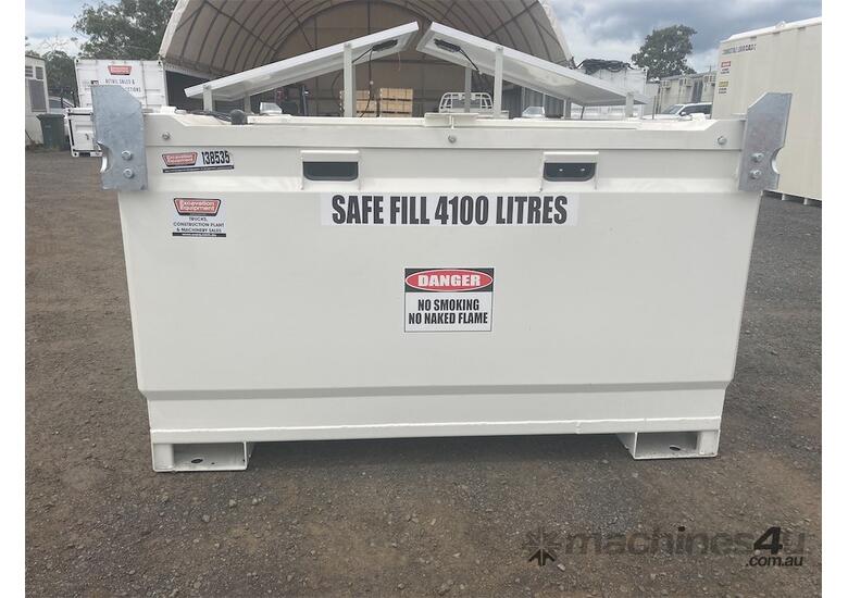4,500L Bunded Fuel Storage Cube with Solar Powered Pump