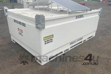 4,500L Bunded Fuel Storage Cube with Solar Powered Pump