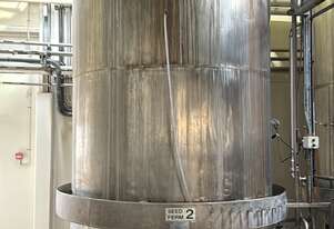 Stainless Steel Seed Fermenter tank 14kl Capacity