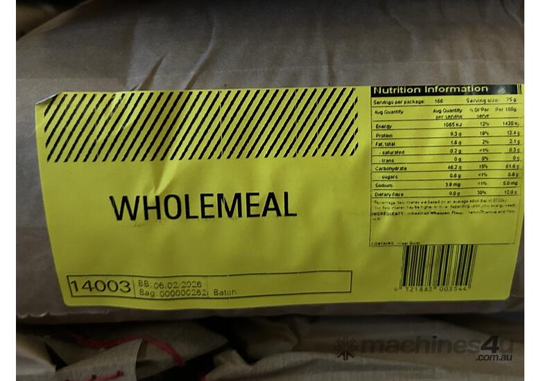 caption Approx 45x Laucke 12.5kg Wholemeal Speciality Flour