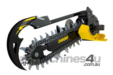 Digga BIGFOOT XD Trencher - up to 1200mm Dig Depth | 300mm DIGGATAC Hard Digging Tungsten Chain