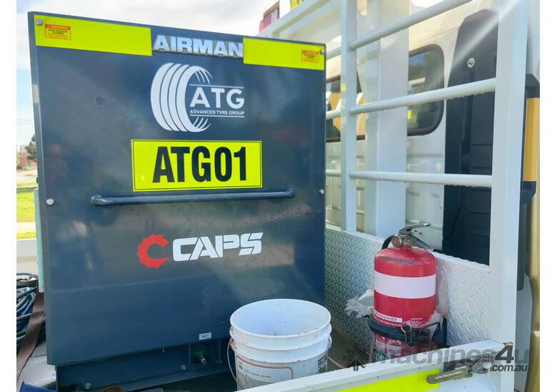 Isuzu NPS 300 (Mine Spec) with CAPS PDSF100SC Compressor and toolbox