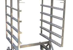 PACIFIC 8 Rack Stainless Steel Smokehouse Trolleys
