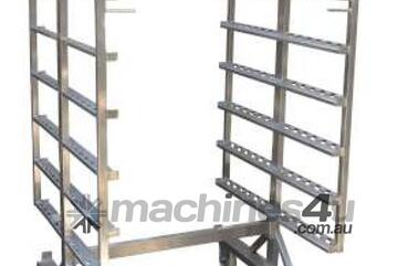PACIFIC 8 Rack Stainless Steel Smokehouse Trolleys