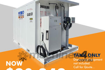 EOFY DEAL: PETRO 13,000L STORE Tank with Open Pump Bay Diesel/Adblue Split Tank