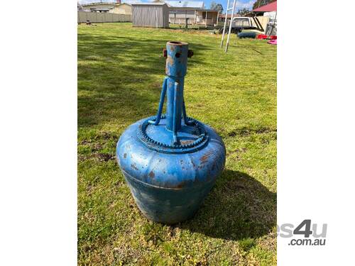 Cement mixer attachment for posthole digger that attaches onto a dingo