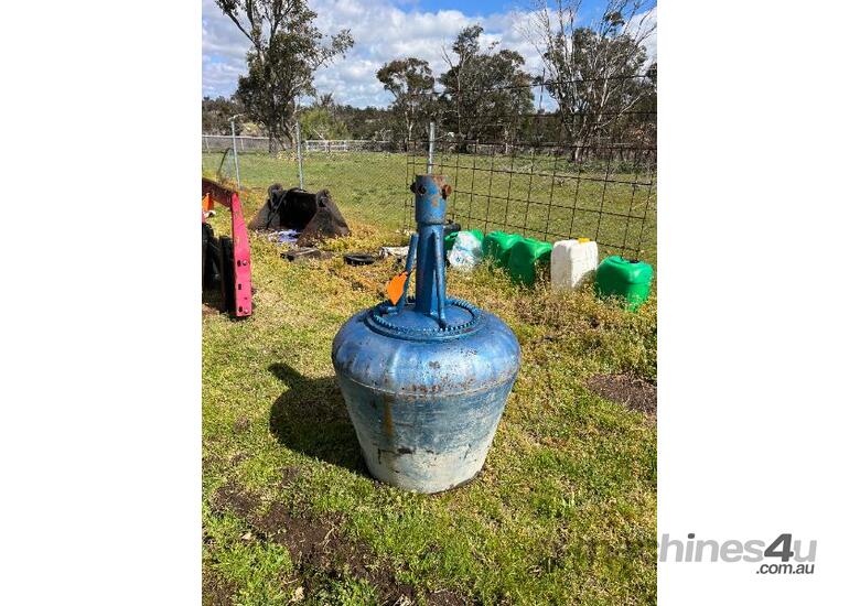 Cement mixer attachment for posthole digger that attaches onto a dingo