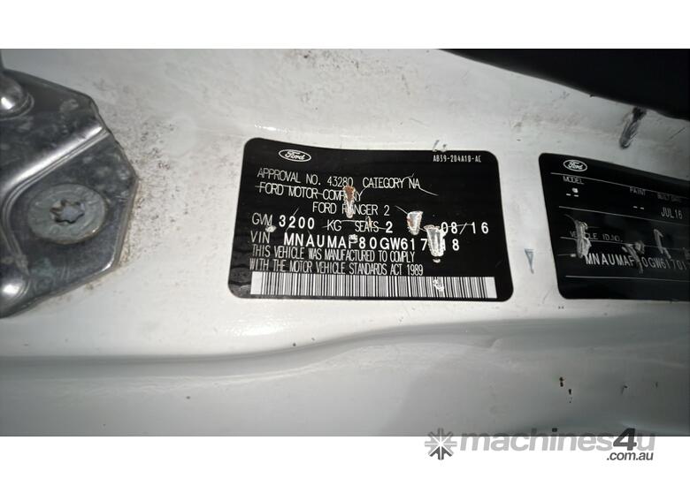 caption 2016 Ford Ranger XL Hi-Rider Diesel (Council Asset)