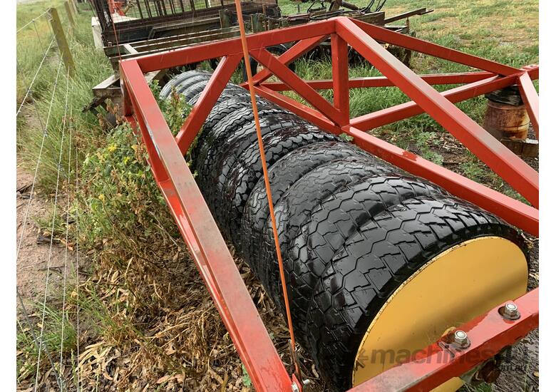 Kyabram Steel & Fabrication Tow Behind Multi Tyre Roller, Roller Width Approx 3000 mm 