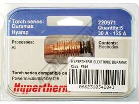Hypertherm 30-125A Electrode 220971 Suits Powermax125® (Pack of 5) - picture1' - Click to enlarge