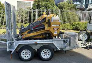 Active Machinery Mini Skid steer and trailer