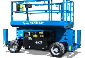 33ft Diesel 4WD Genie Rough Terrain scissor lift