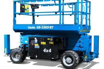 33ft Diesel 4WD Genie Rough Terrain scissor lift