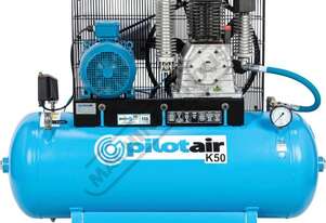 K50 Classic Industrial Series 3 Phase Reciprocating - Pilot Air Compressor 268 Litre / 10hp 39.6cfm