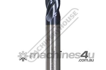 4FSS-12 12mm Metric End Mill HSS with 5% Cobalt TiAIN Coating