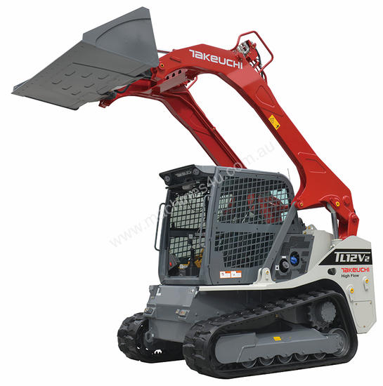caption NEW TAKEUCHI TL12V2 6T 113HP VERTICAL LIFT TRACK LOADER