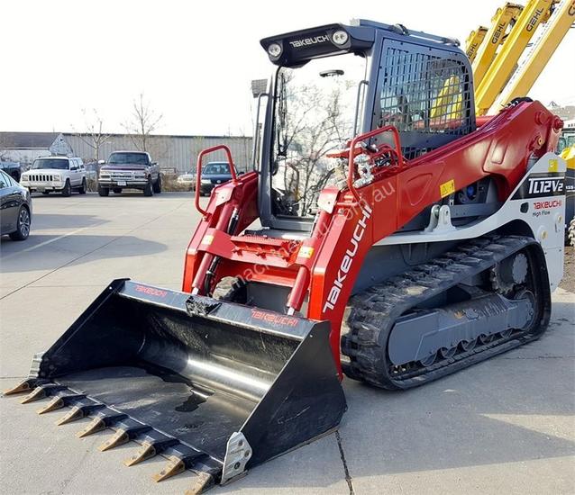 caption NEW TAKEUCHI TL12V2 6T 113HP VERTICAL LIFT TRACK LOADER