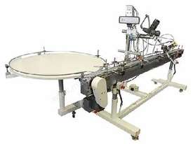 Overhead labeller with hot foil coder and Rotary Table - picture0' - Click to enlarge