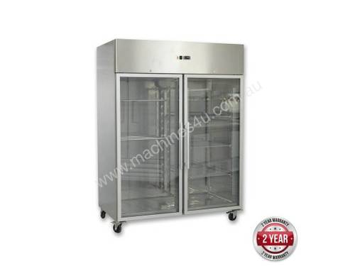 F.E.D. GN1200BTG GRAND ULTRA Two Glass Doors Upright Freezer 1200L