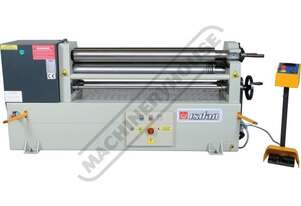 IRM1270x140 Motorised Plate Curving Rolls 1270 x 5mm Mild Steel Capacity Hardened Rolls, Motorised U