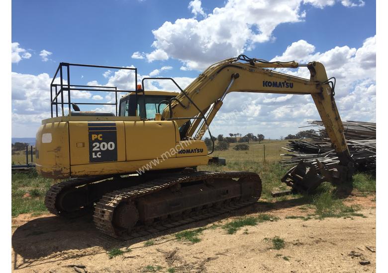 caption Long reach Excavator