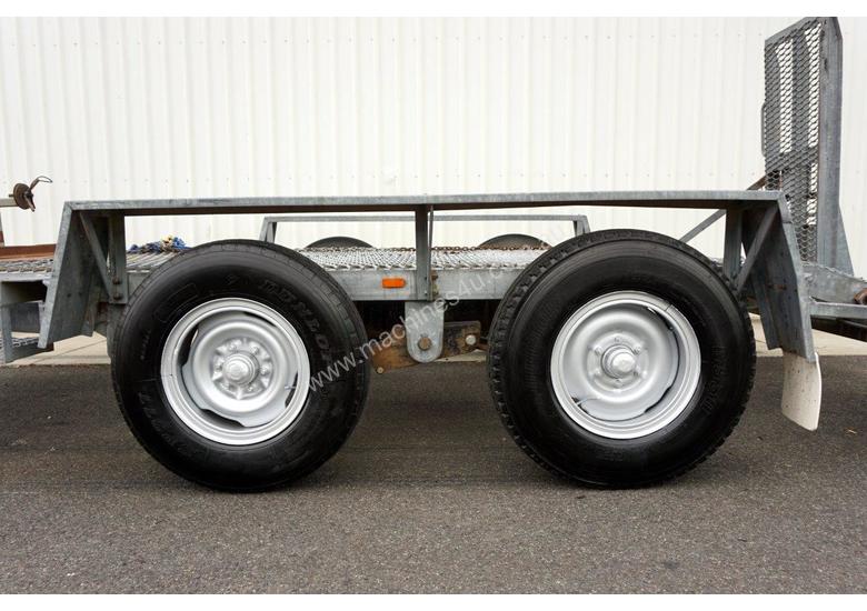 caption 1996 Rogers & Sons Dual Axle Galvanised Plant Trailer