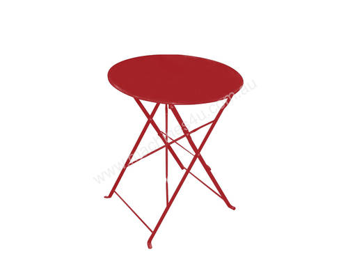 WD-S105TR Bistro Table Folded Round 600mm Red