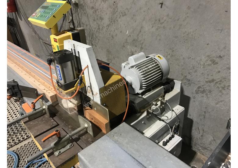 caption Tigerstop set up for multiple drilling