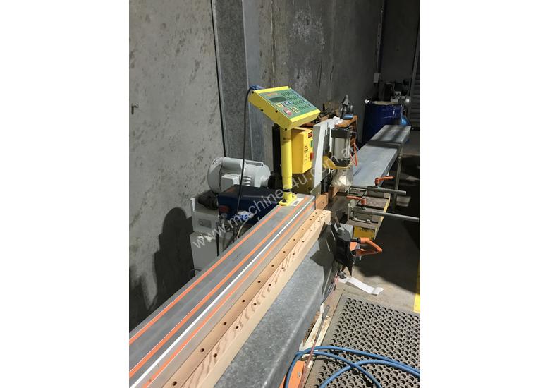 caption Tigerstop set up for multiple drilling