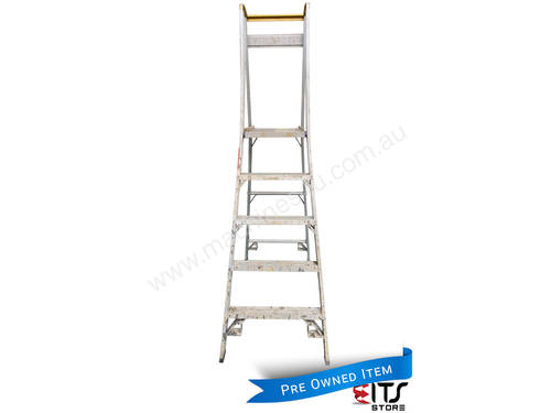 Indalex 2.4m Aluminum Platform Step Ladder, Heavy Duty Pro Series PROP8/5