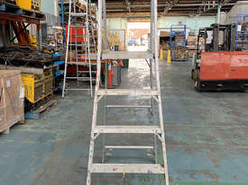 Indalex 2.4m Aluminum Platform Step Ladder, Heavy Duty Pro Series PROP8/5 - picture1' - Click to enlarge