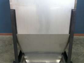 750ltr Stainless Steel Hopper With Bottom Sliding Tray - picture0' - Click to enlarge