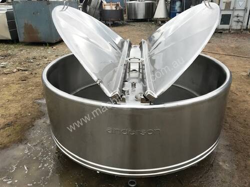 1,150ltr Dimple Jacketed Stainless Steel Tank