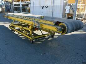 Powered 4650 long rubber 910(w) belt Conveyor adjustable height & angle 3 phase - picture0' - Click to enlarge