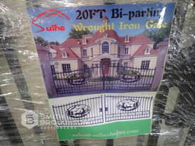 SUIHE 20FT BI-PARTING WROUGHT IRON GATES (UNUSED) - picture0' - Click to enlarge