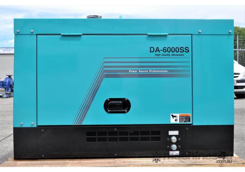 caption 6.6 KVA Kubota /Denyo Quality Diesel Generator , 5KW of pure power, Fuel efficient and very reliable