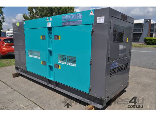 200 KVA Denyo (As New) Fuel Efficient Silenced Industrial Generator Low Hour Late Model 