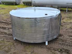 STAINLESS STEEL TANK, MILK VAT 1130lt - picture0' - Click to enlarge