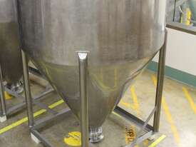 Stainless Steel Conical Hopper. - picture1' - Click to enlarge