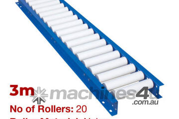 290mm Wide Gravity Conveyor with Nylon Rollers 3m Long (CGR080)
