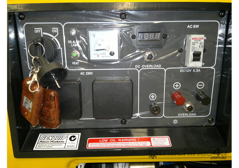 Click to view full size photos GENQUIP DG6LN 5500 WATT REMOTE START GENERATOR