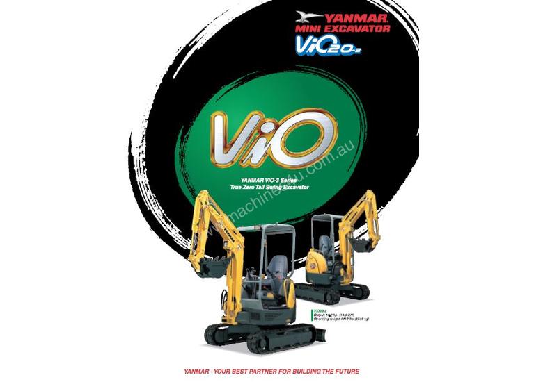 caption Yanmar ViO20-3 - Mini Excavators