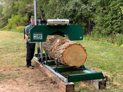 caption Discover the Woodland Mills HM130MAX Portable Sawmill!