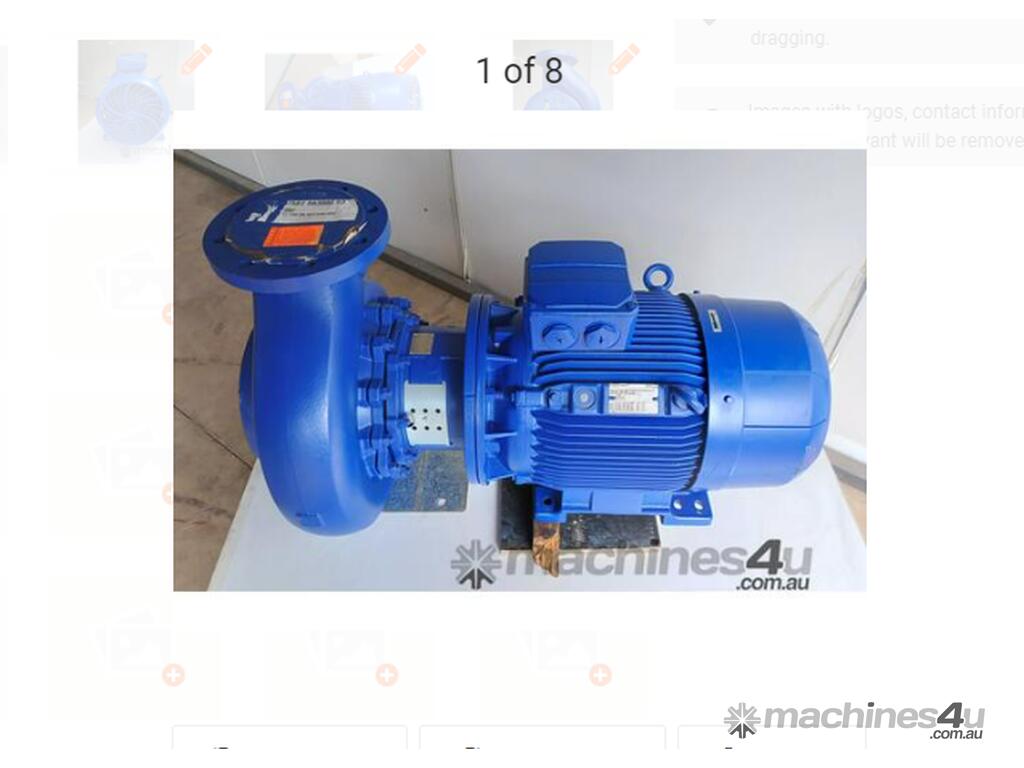 New 2015 ksb 2015 KSB 18 5 KW Electric Centrifugal Water Pump Model ETB