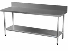 Brayco 2000SP Splash Back Stainless Steel Bench(70 - picture0' - Click to enlarge