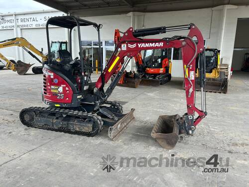2022 YANMAR VIO25-6A 2.7T EXCAVATOR (M938) WITH FULL CIVIL SPEC AND LOW 1050 HOURS