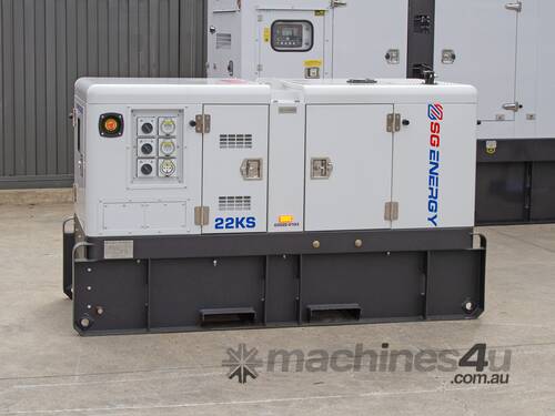caption SG ENERGY – KUBOTA 22 kVA INDUSTRIAL THREE PHASE GENERATOR (SUPERSEDED CLEARANCE)