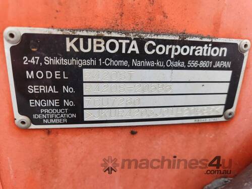 Kubota R420S Front Loader