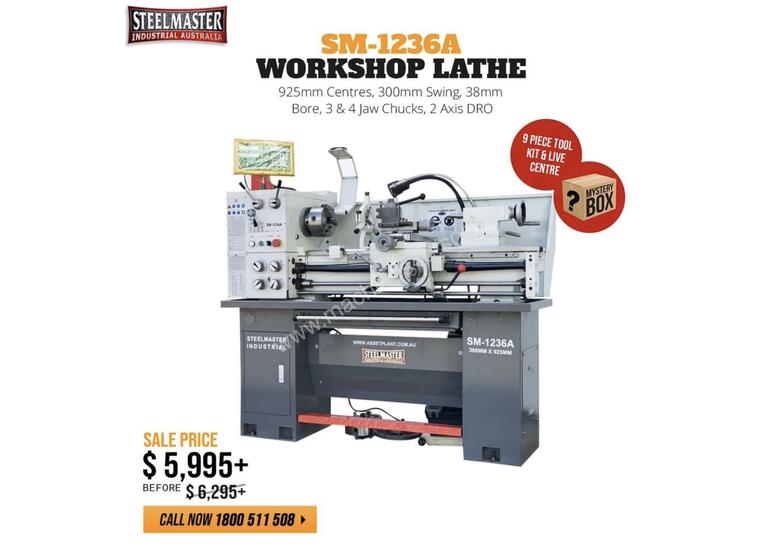 caption The Best Valued & Featured Packed 240Volt Lathe In Australia