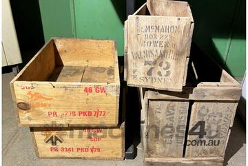 QTY OF TIMBER BOXES